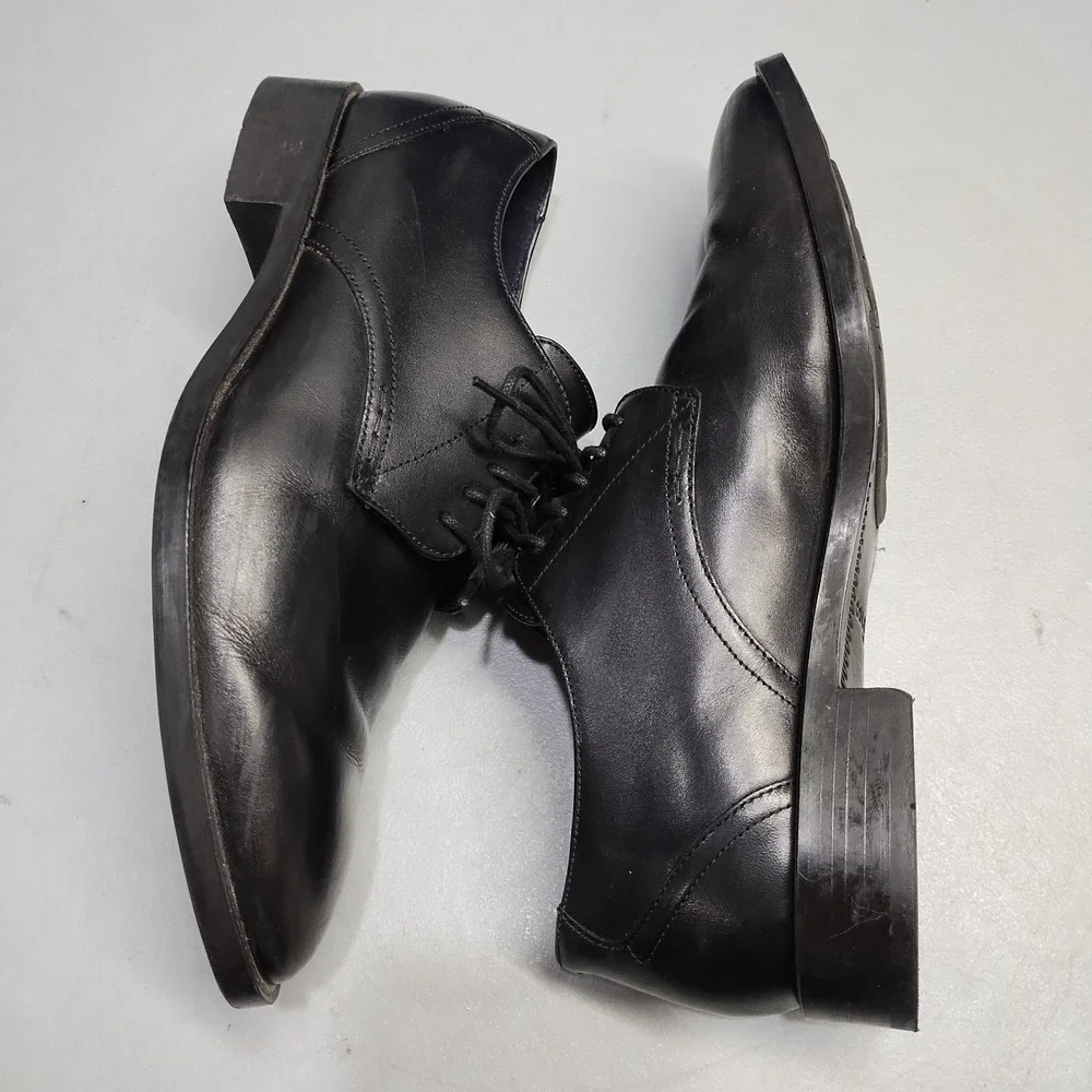 Cole Haan Hawthorne Oxford Shoes Mens US 8.5M Black Plain Toe Lace Up C32351 EUC